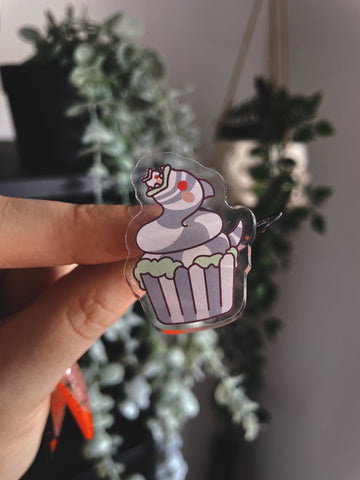 Sandworm Cupcake Pin