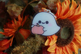 Pumpkin Ghost Keychain