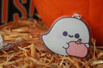 Pumpkin Ghost Keychain