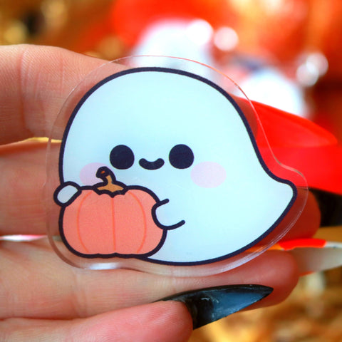 Pumpkin Ghost Pin