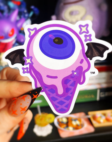 Purple Eyescream Sticker