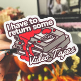 Video Tapes Sticker