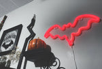 Red Neon Bat Sign